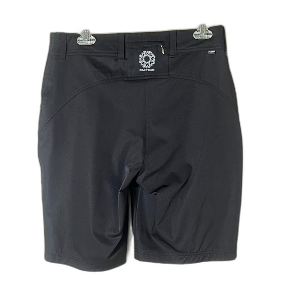 Mens Pactimo Cycling Shorts Medium Adjustable Waist Black 9" - Picture 2 of 10